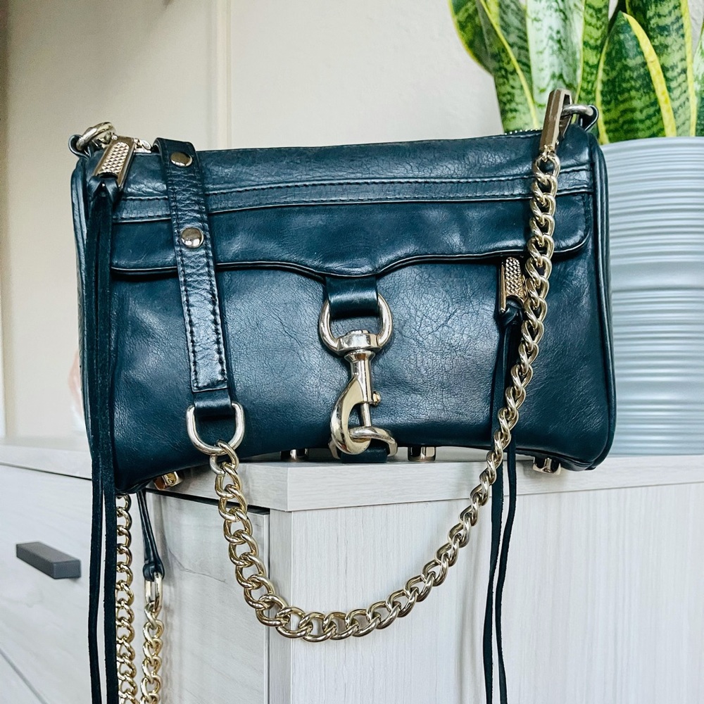 REBECCA MINKOFF MINI M.A.C. LEATHER CROSSBODY BAG